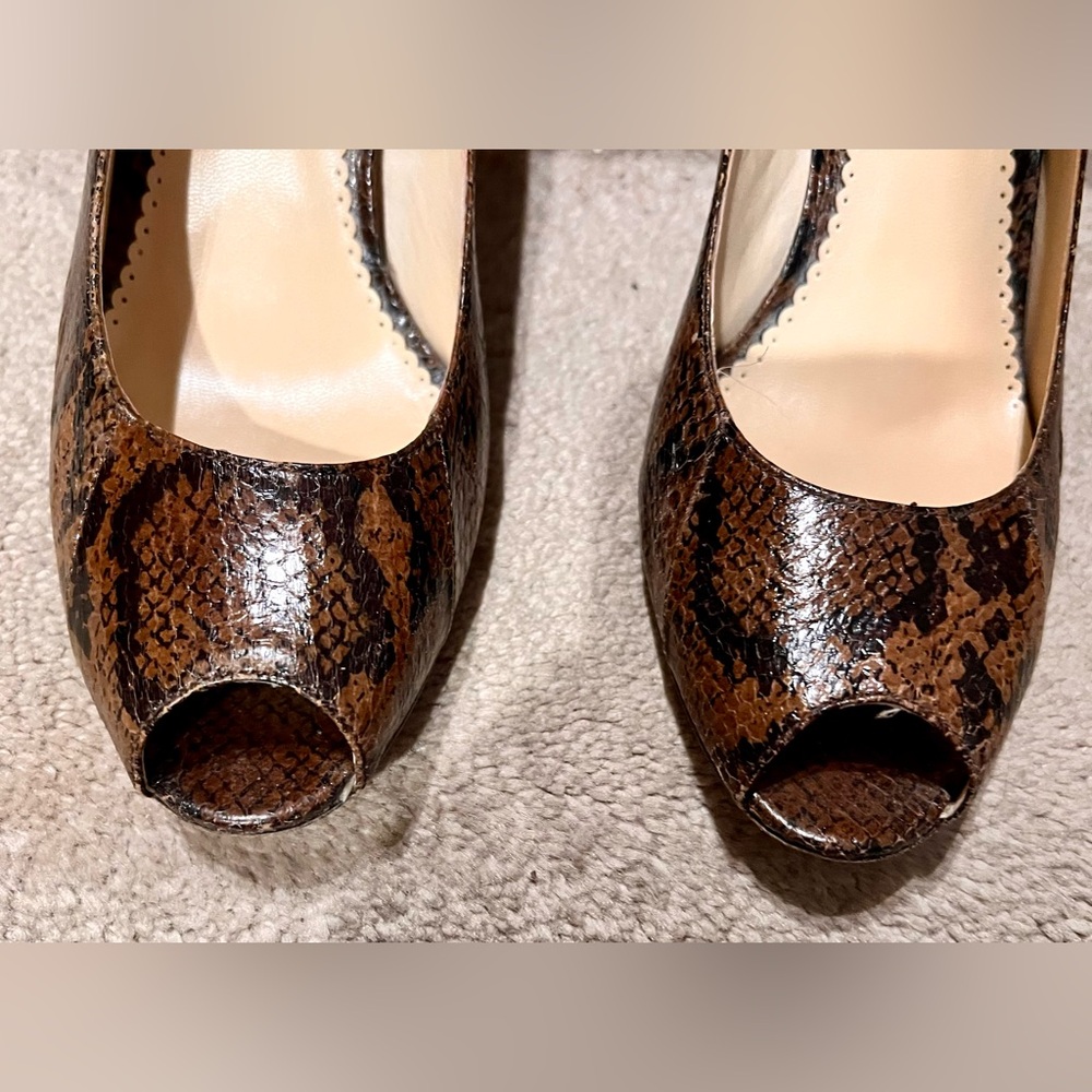 Python look peep-toe pump, O by Oscar de la Renta, originally $120 size 8.5 M